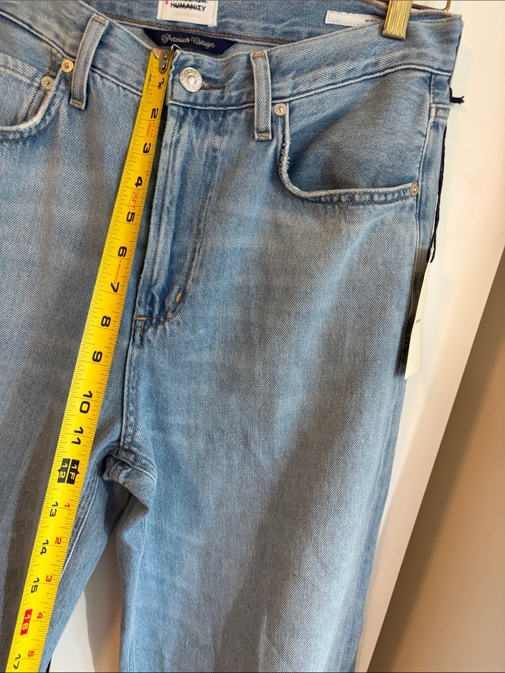 Anthropologie x Citizens of Humanity Miro High-Rise Tapered Crop Jeans 28 NWT - Picture 9 of 15